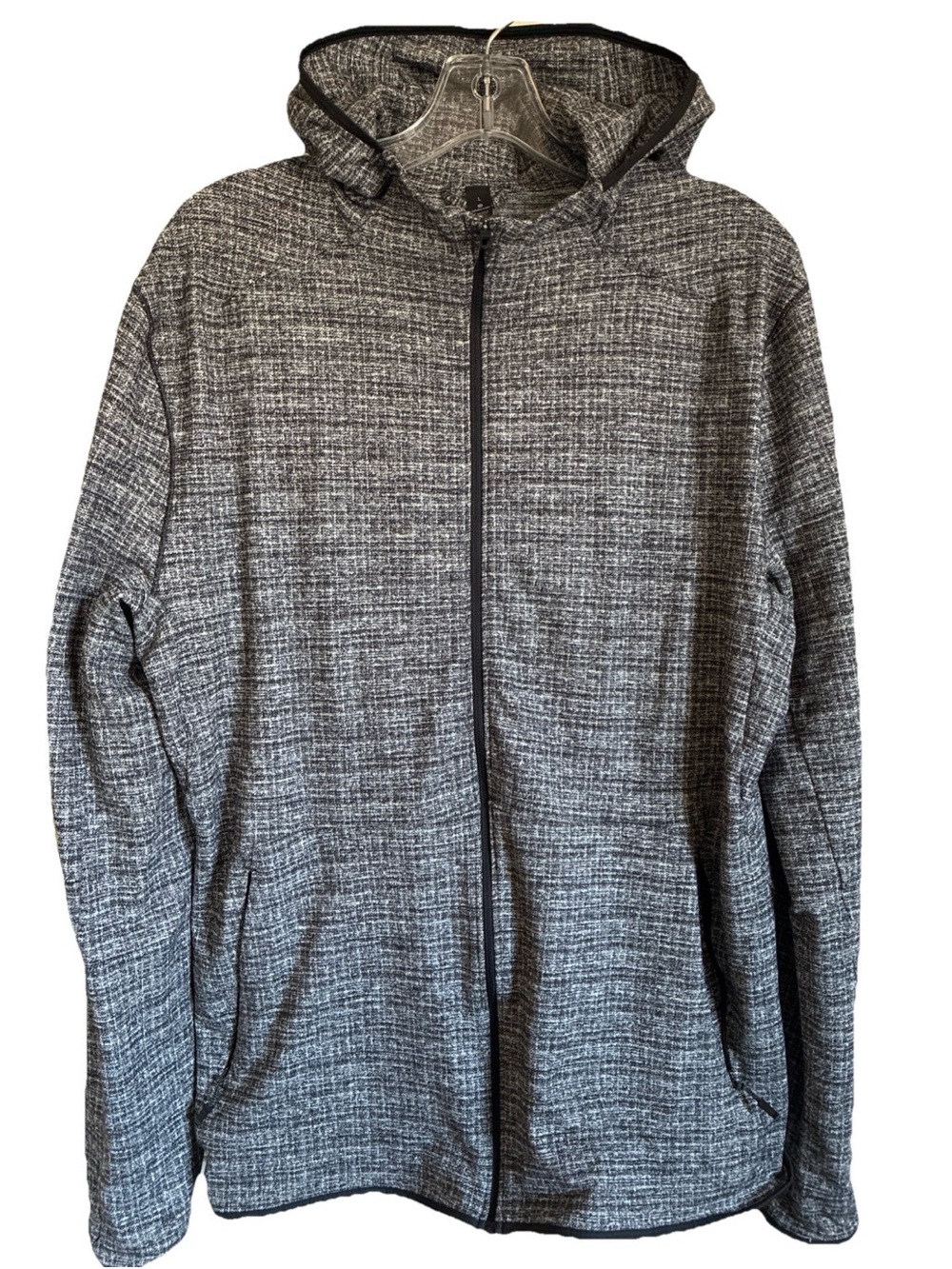 Lululemon Men's Surge Warm Heathered Gray Full Zip-Up Hoodie Jacket Sz L EUC